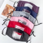 Clear Visible Window Reusable Cotton Face Mask